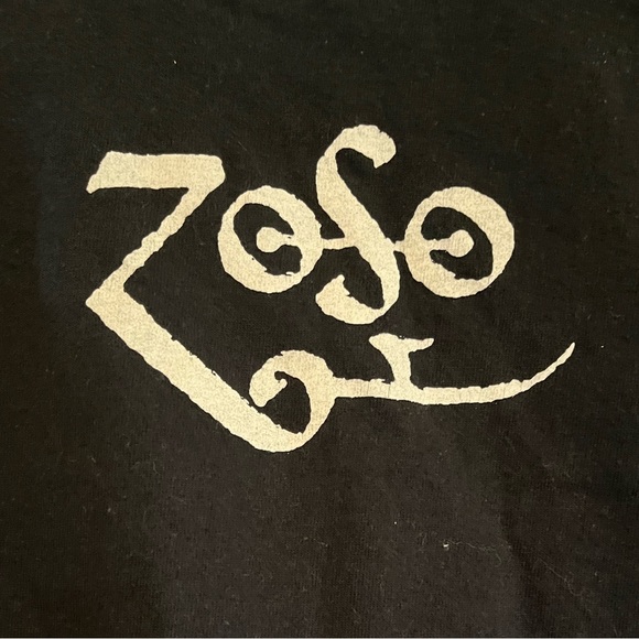 Vintage Band Tee Led Zeppelin Jimmy Page Zosa Symbol - Picture 4 of 8